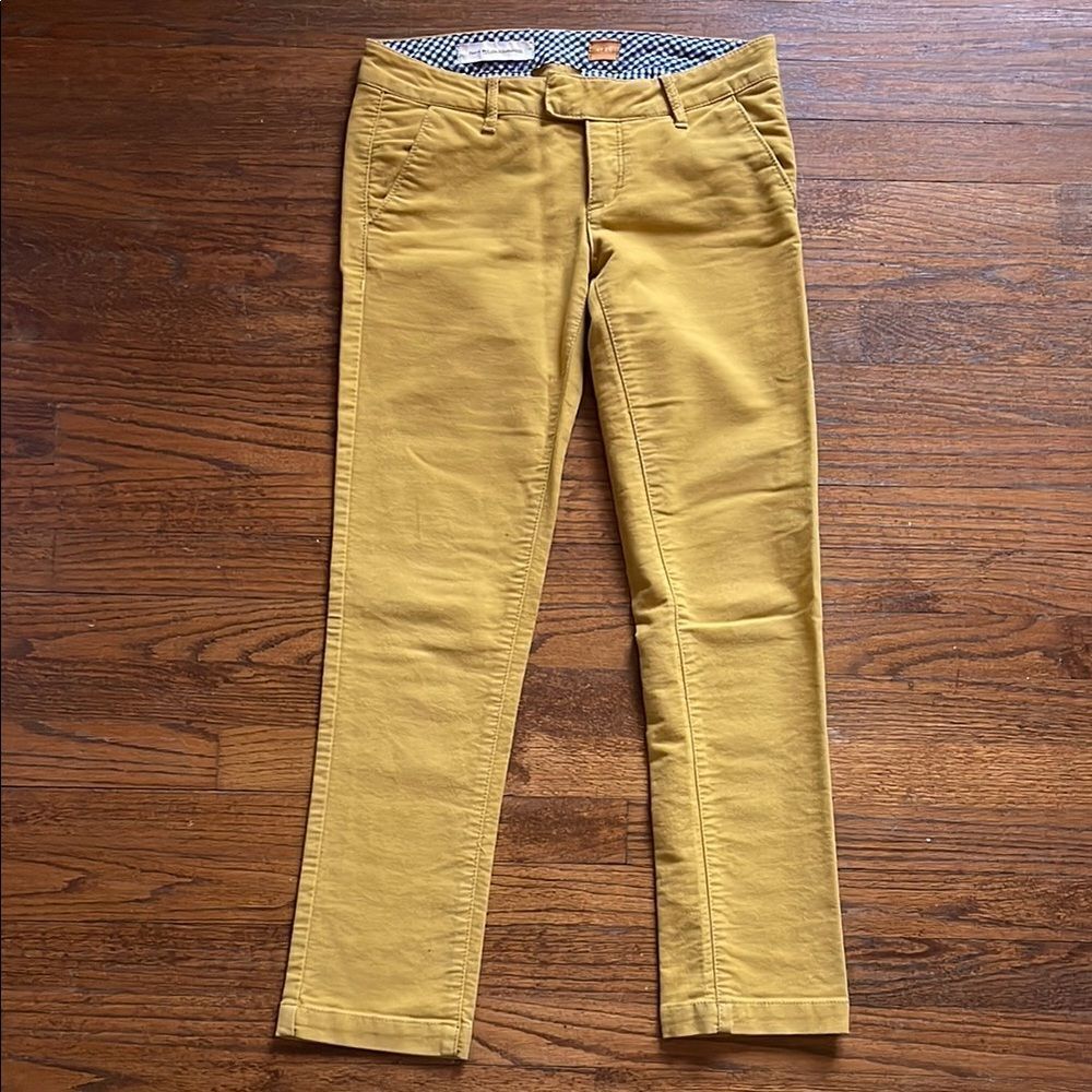 Anthropologie Pilcro & The Letterpress Mustard Flannel Pants